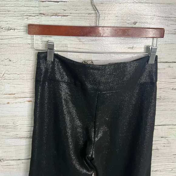 Artelier Nicole miller black sparkly flare pants bottoms size 2 - Picture 6 of 8